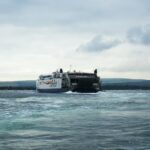 Condor Ferries vessel travelling across the English Channel toward the Channel Islands
