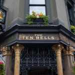 The Ten Bells pub in Whitechapel, London, one of the most famous locations connected to Jack the Ripper history and Victorian East End tours.