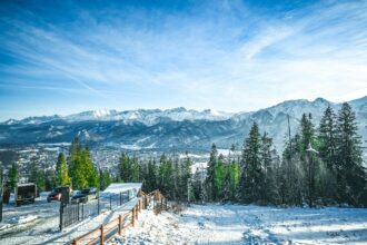Poland vs Alps skiing comparison showing different mountain terrain and ski conditions