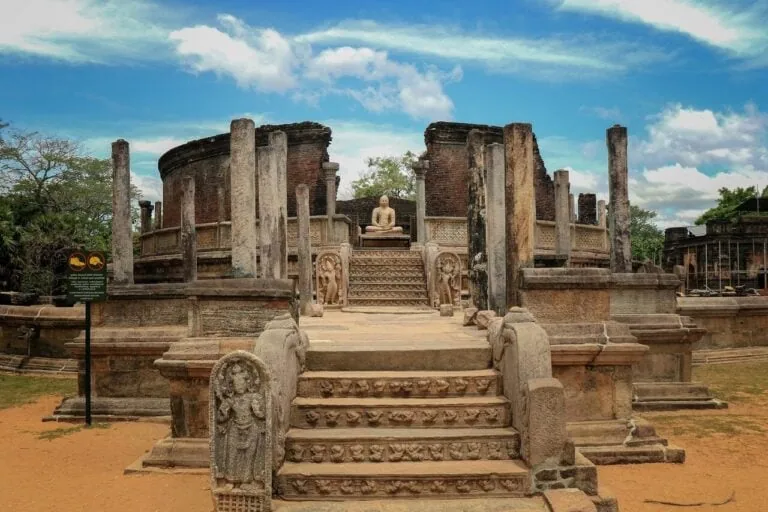 Ancient ruins at Polonnaruwa UNESCO World Heritage Site Sri Lanka