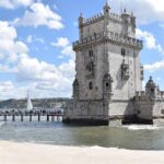 Belém Tower on the banks of the Tagus River in Lisbon, Portugal.