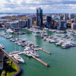 Ocean Village Marina in Southampton with yachts and waterfront buildings