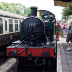 Bodmin Railway steam locomotive at Bodmin General Station in Cornwall