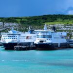 DFDS ferries operating between Dover and Calais
