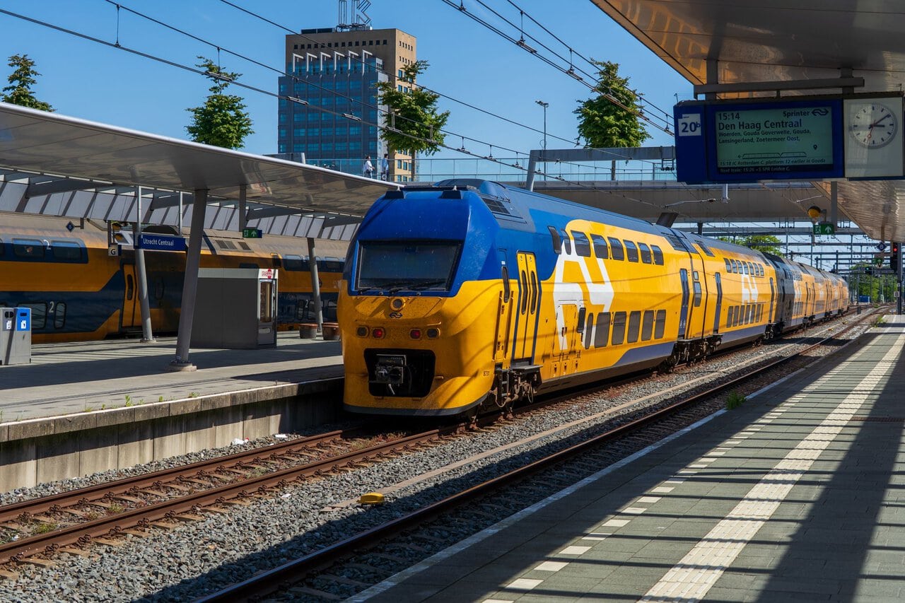 Dutch NS double-decker train representing regional rail travel for the Euregio Ticket Guide