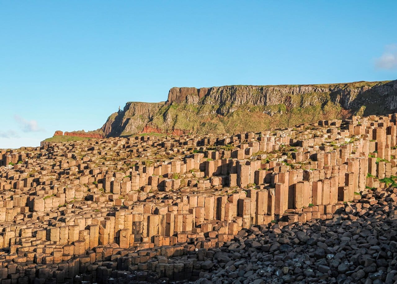 Basalt columns at the Giant's Causeway on Northern Ireland's Causeway Coast