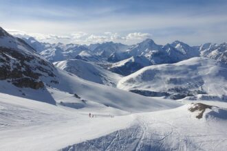 High-altitude ski slopes served from Grenoble Airport