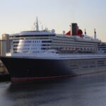 Queen Mary 2 cruise ship berthed at Southampton Cruise Port