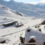 Ski resort near Lyon Airport with Mont Blanc in the background