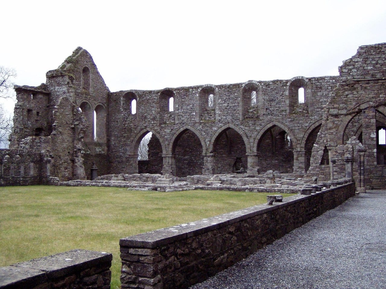 Medieval abbey ruins at Jerpoint Abbey featured in the OPW Heritage Card Guide