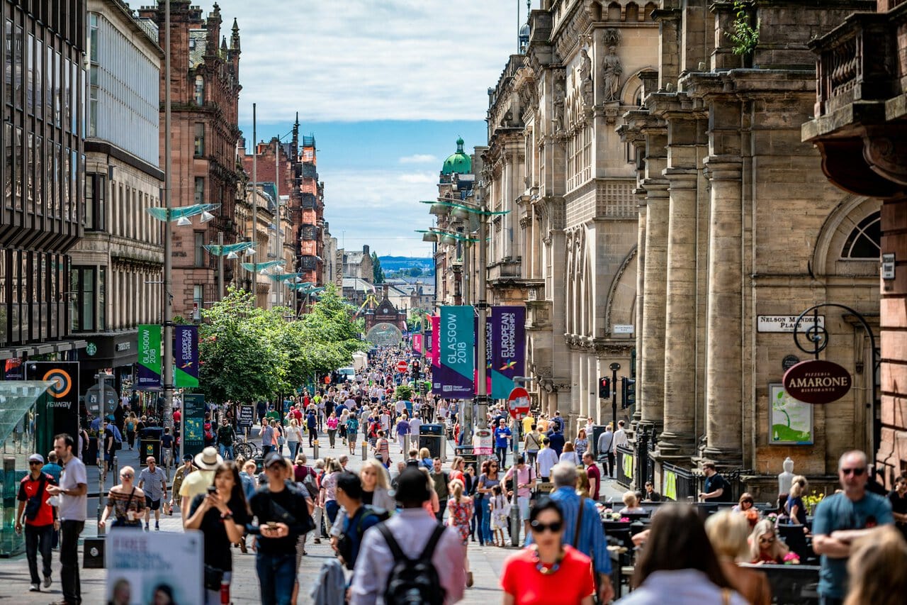 Buchanan Street in Glasgow city centre