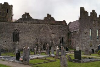 The ruins of Quin Abbey in County Clare.
