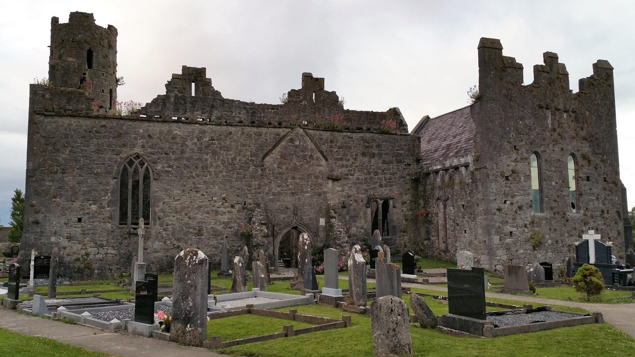 The ruins of Quin Abbey in County Clare.