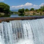 Waterfall and river near Podgorica Montenegro