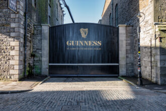 Guinness Storehouse entrance at St James's Gate in Dublin, Ireland.