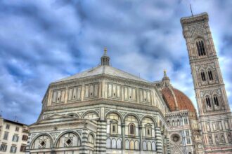 Florence Cathedral, Giotto's Bell Tower and the Baptistery in Piazza del Duomo