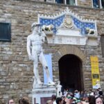 Replica of Michelangelo's David outside Palazzo Vecchio in Piazza della Signoria