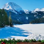 Black Lake in Durmitor National Park during winter