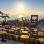 Visitors enjoying panoramic views from the Kotor Cable Car summit