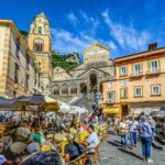 Piazza del Duomo in Amalfi with the Cathedral of Saint Andrew