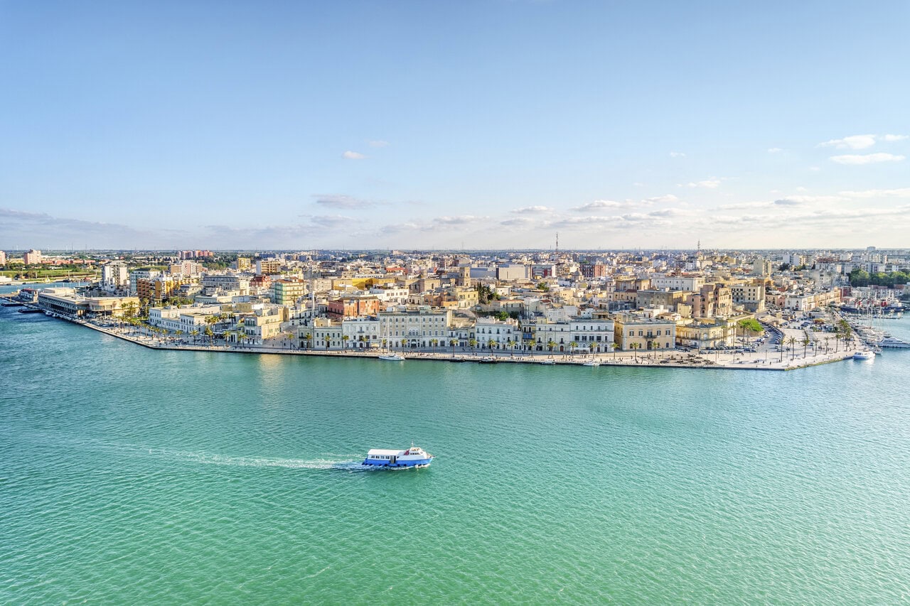 Waterfront and harbour in Brindisi, Italy