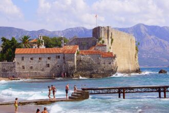 Budva Old Town and Citadel on Montenegro's Adriatic coast