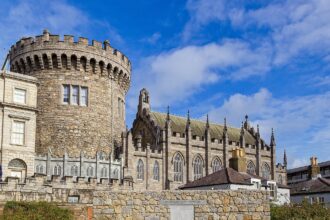 Dublin Castle in the heart of Dublin city.