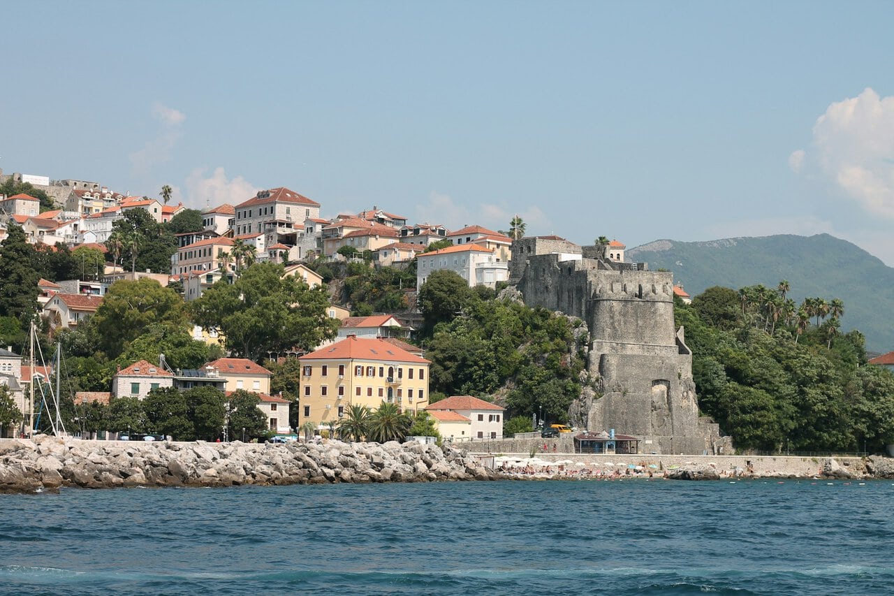 Herceg Novi waterfront and Kanli Kula fortress