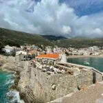 Historic Venetian fortress overlooking Petrovac beach