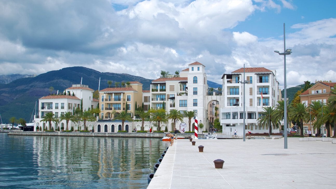 Porto Montenegro marina and waterfront in Tivat