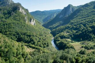 Tara River Canyon near Žabljak in Durmitor National Park