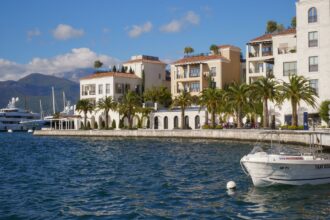 Porto Montenegro waterfront near Tivat Airport