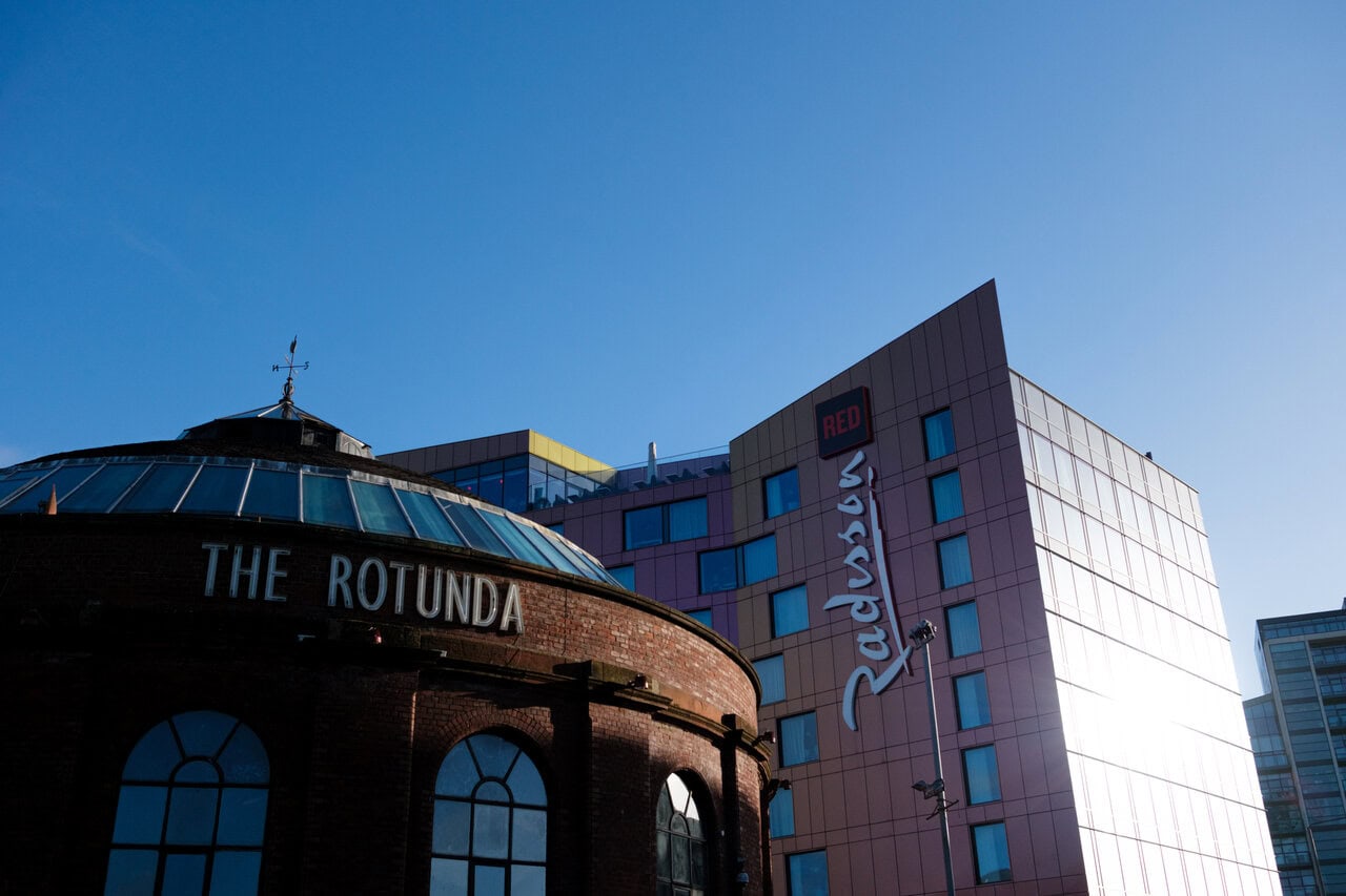 The Rotunda and Radisson RED Hotel in Glasgow