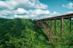 New River Gorge Bridge on the Amtrak Cardinal route