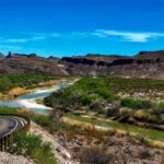 Desert landscape on the Amtrak Sunset Limited route