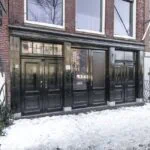 Exterior of the Anne Frank House on Prinsengracht in Amsterdam