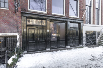 Exterior of the Anne Frank House on Prinsengracht in Amsterdam