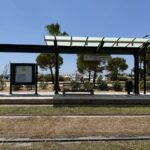Paleo Dimarchio tram stop on Athens Tram Line 7 in Glyfada, Athens