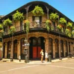 New Orleans French Quarter on the Amtrak Crescent route