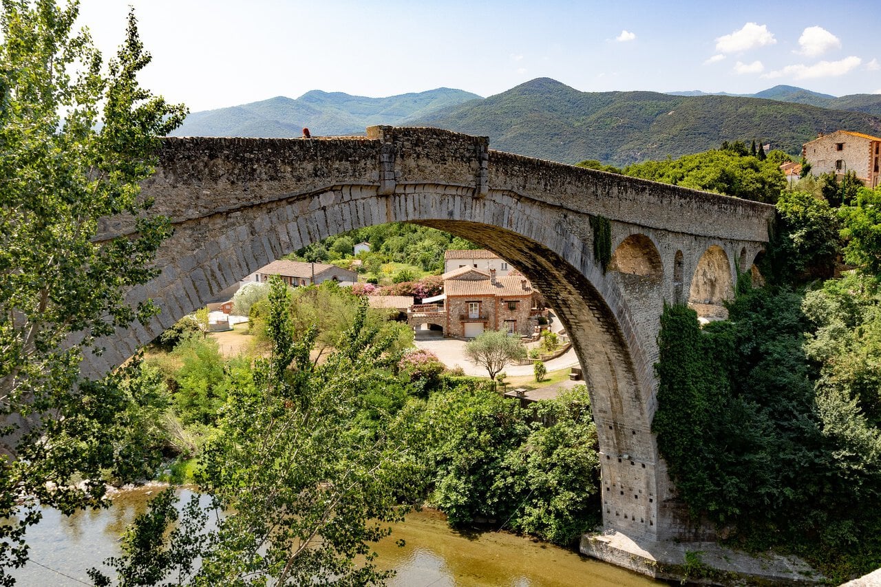 Medieval bridge at Céret near Perpignan