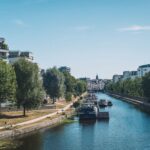 The Canal Saint-Martin running through Rennes with boats and riverside paths.