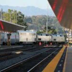 Amtrak Southwest Chief train at a station