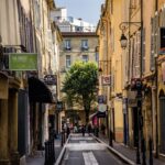Cours Mirabeau and fountains in Aix-en-Provence, Provence, France