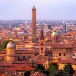 Bologna skyline with the Asinelli Tower above the historic centre