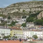 Llandudno's Victorian pier and seafront promenade, North Wales