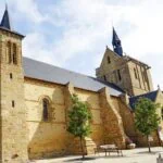 Église Notre-Dame de Pontorson in the centre of Pontorson, Normandy, France