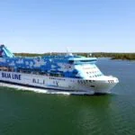 Silja Line Galaxy ferry sailing through the Åland archipelago