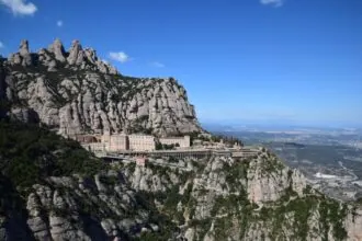 Montserrat mountain and monastery near Barcelona