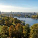 Potsdam cityscape beside the water on a day trip from Berlin