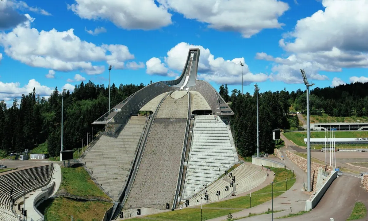 Holmenkollen ski jump in Oslo, Norway